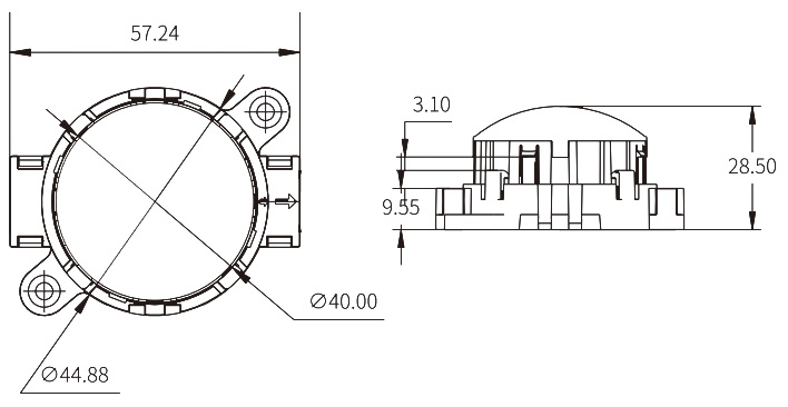 二次防水點光源    YGPS-DA45(圖2)